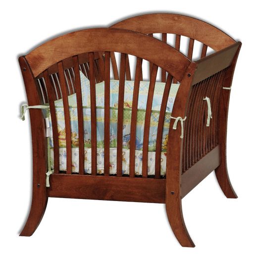 Amish USA Made Handcrafted Manhattan Conversion Crib sold by Online Amish Furniture LLC