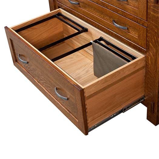 Modesto secretary desk with drawers