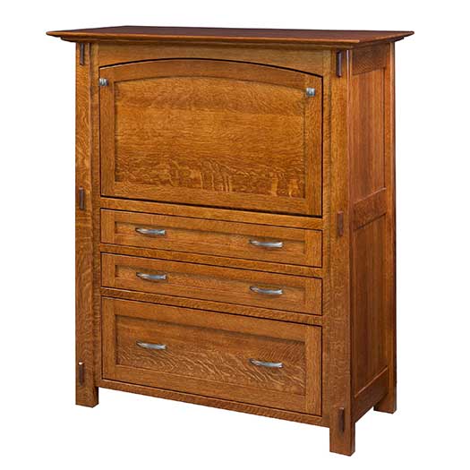 Amish USA Made Handcrafted Modesto Secretary Desk sold by Online Amish Furniture LLC