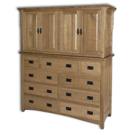 Amish USA Made Handcrafted Millcreek Mission Mule Chest sold by Online Amish Furniture LLC