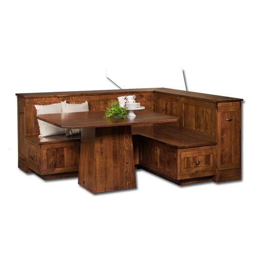 Amish USA Made Handcrafted Newport Nook Set sold by Online Amish Furniture LLC