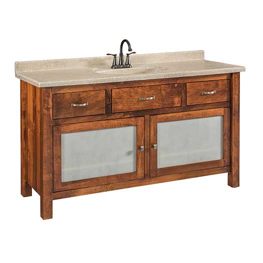 Amish USA Made Handcrafted Regal Lavatory Vanities sold by Online Amish Furniture LLC