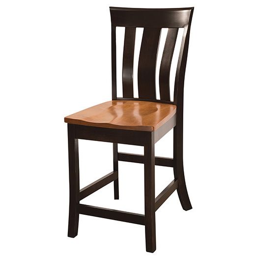 Amish USA Made Handcrafted Yorktown Barstool sold by Online Amish Furniture LLC