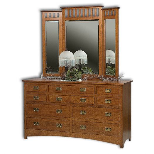 Amish USA Made Handcrafted Mission Dresser sold by Online Amish Furniture LLC