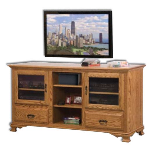 Amish USA Made Handcrafted Heritage Plasma T.V. Stand sold by Online Amish Furniture LLC