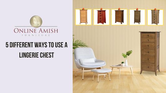 Versatile lingerie chest showing multiple uses for storage and organization