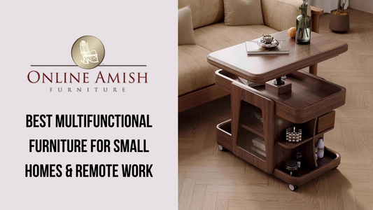 Multifunctional furniture solutions for small homes and remote work spaces