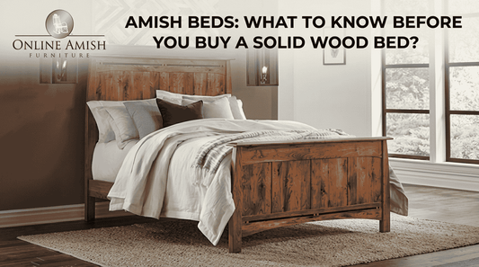 Amish solid wood bed by Online Amish Furniture
