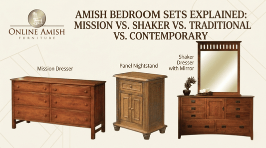 Amish bedroom sets style comparison