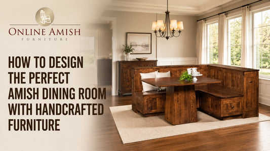 Amish solid wood dining room furniture