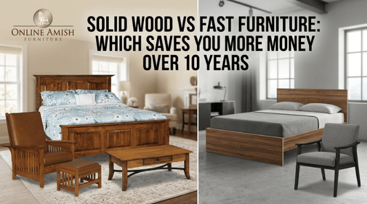 Solid wood and fast wood furniture