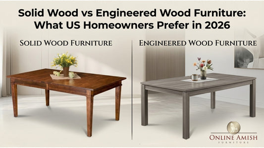 Amish solid wood vs engineered wood furniture
