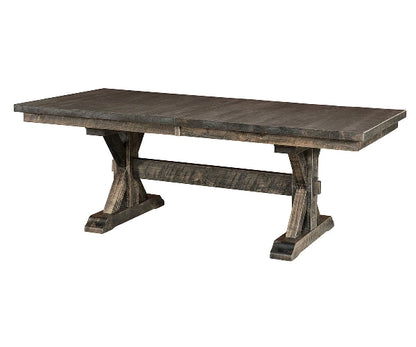 Elkhorn Trestle Table – solid wood trestle dining table
