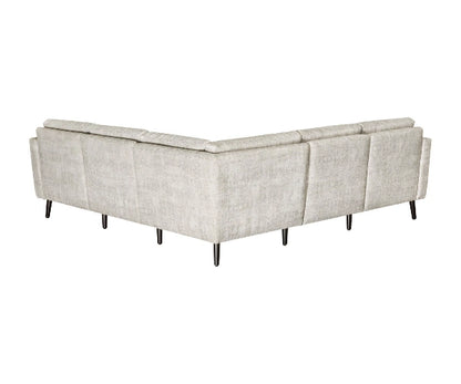 Serene 5-Seat Sectional Tear Drop Arm