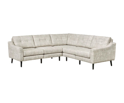 Serene 5-Seat Sectional Tear Drop Arm