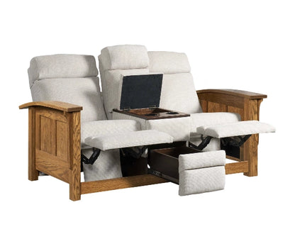 1600 Shaker Center Console Recliner Love Seat