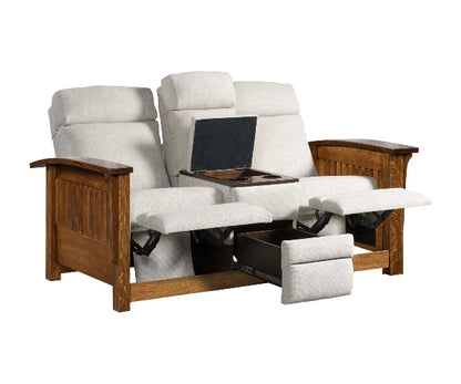 1800 Mission Center Console Recliner Love Seat