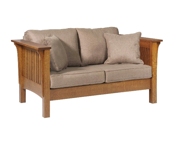 1800 Mission Love Seat With Reversible Cushions