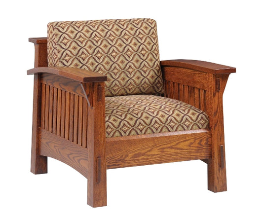 Country Mission Chair With Reversible Cushions