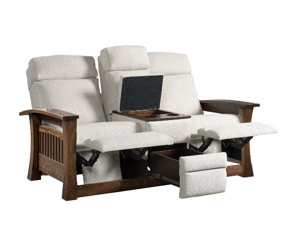Mission Gateway Center Console Recliner Love Seat