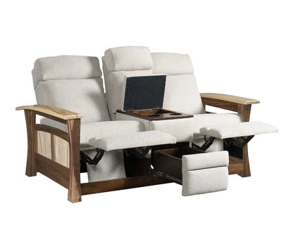 Shaker Gateway Center Console Recliner Love Seat