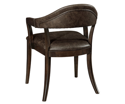 Elliott upholstered arm chair back detail