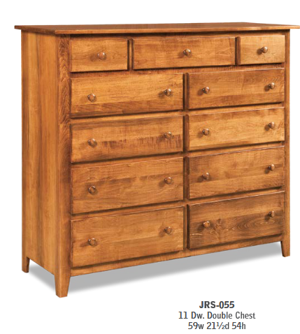 ISERN SHAKER 11 DRAWER DBL CHEST