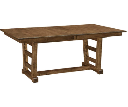 Brinkley solid wood trestle dining table