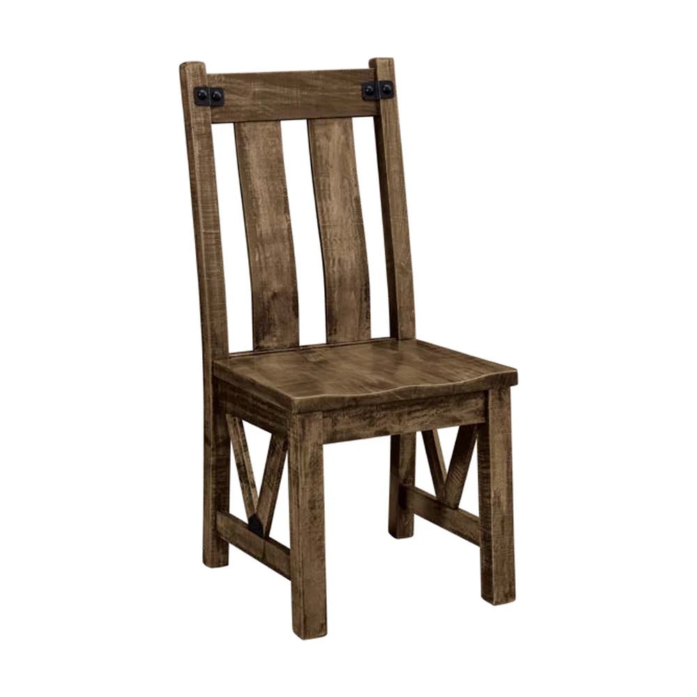 Vegas rough sawn dining side chair