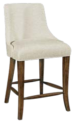 Crescent Bar Chair – front view