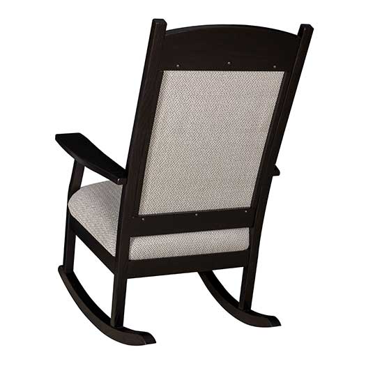 Amish USA Made Handcrafted Oakland Padded Back Rocker sold by Online Amish Furniture LLC