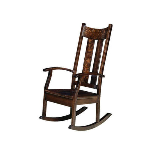 Amish USA Made Handcrafted Aspen Mission Rocker sold by Online Amish Furniture LLC