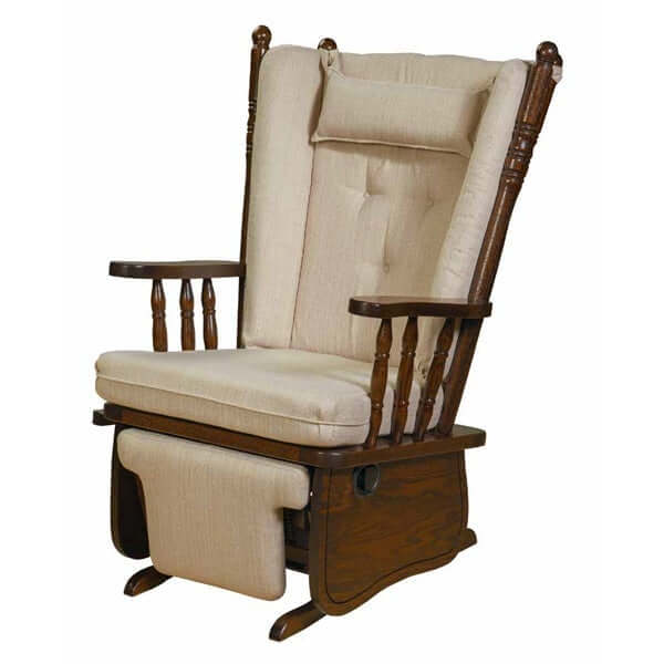 Amish USA Made Handcrafted 4-Post High Back Glider sold by Online Amish Furniture LLC