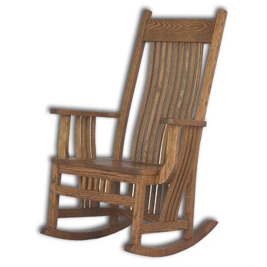 Amish Handcrafted Jumbo Royal Mission Rocker USA!