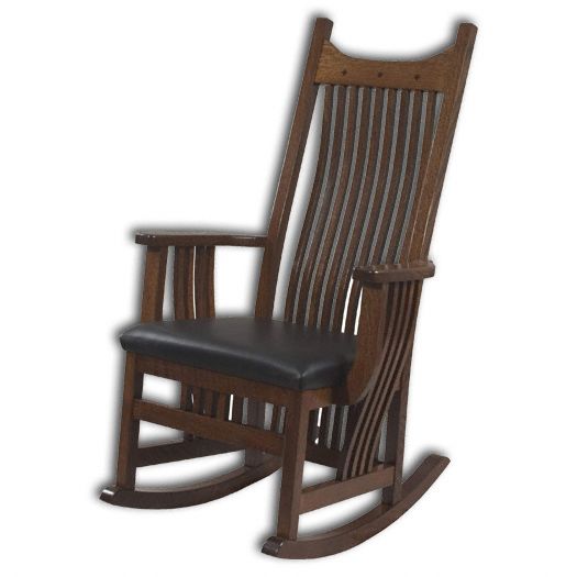 Amish USA Made Handcrafted Royal Mission Rocker sold by Online Amish Furniture LLC