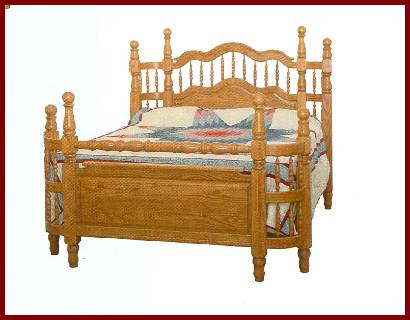 Amish USA Made Handcrafted Wrap Around Bed (High) sold by Online Amish Furniture LLC