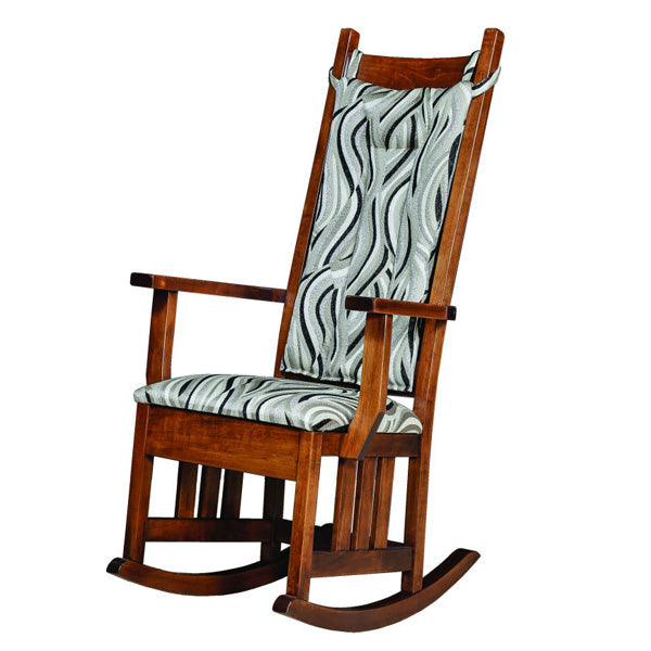 Amish USA Made Handcrafted Harrisburg Mission Rocker sold by Online Amish Furniture LLC