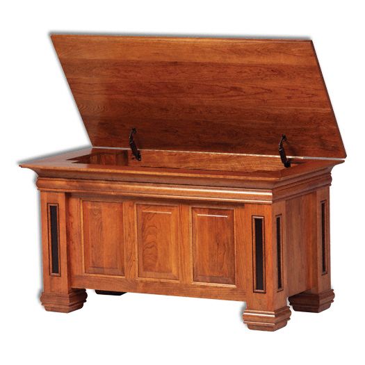Amish USA Made Handcrafted Timber Ridge Blanket Chest sold by Online Amish Furniture LLC