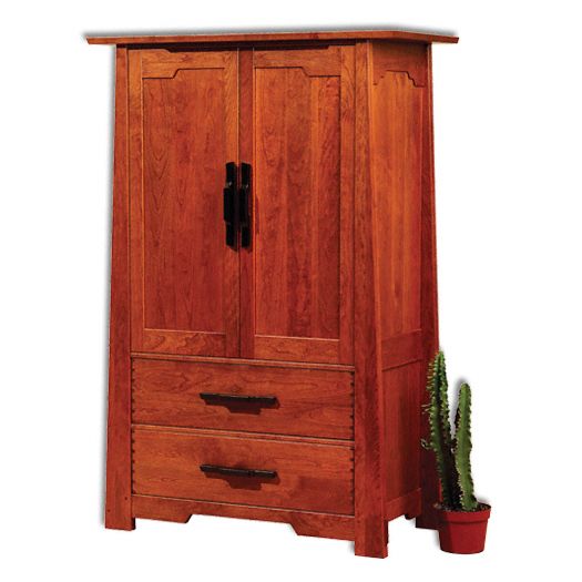 Amish USA Made Handcrafted Wind River Armoire sold by Online Amish Furniture LLC