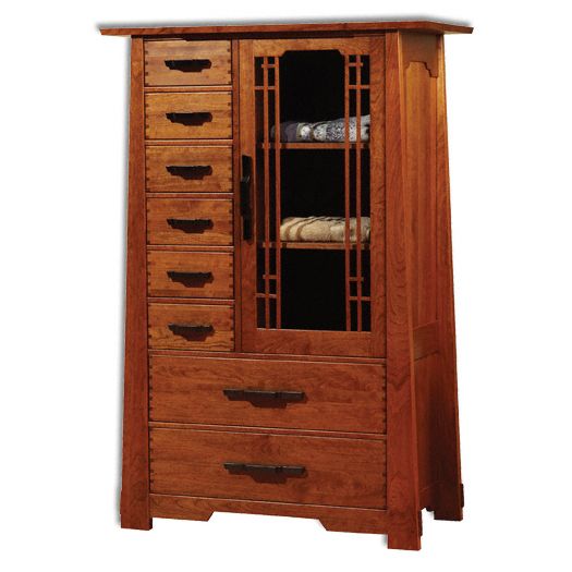 Amish USA Made Handcrafted Wind River Highboy sold by Online Amish Furniture LLC