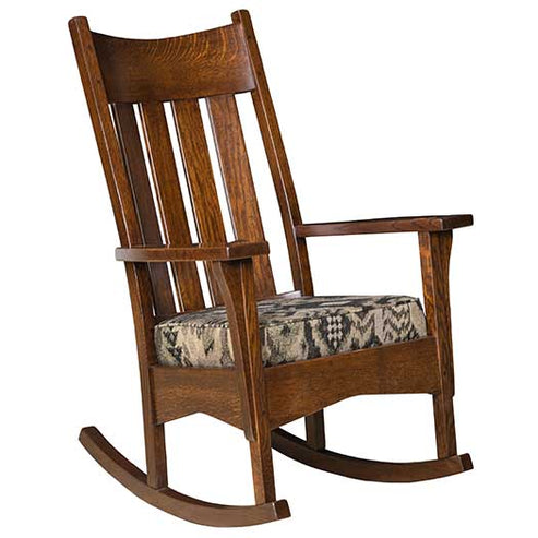 Amish Handcrafted Artisan Mission Rocker USA!