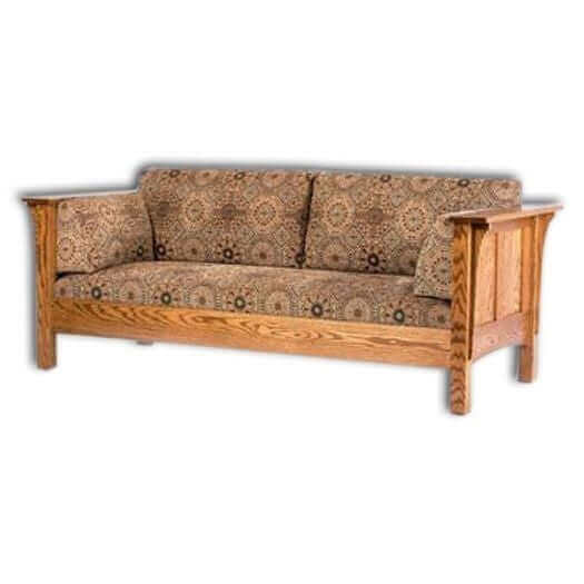 Amish USA Made Handcrafted 1675 Shaker Hi-back Panel Sofa sold by Online Amish Furniture LLC