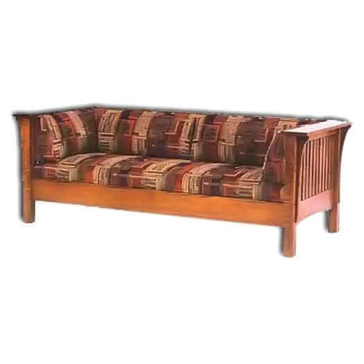 Amish USA Made Handcrafted 1800 Series Slat Mission Sofa sold by Online Amish Furniture LLC