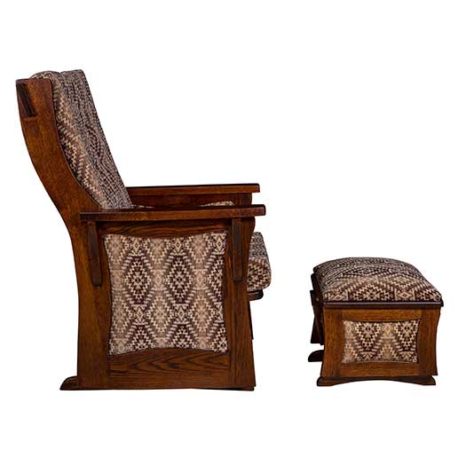 Amish USA Made Handcrafted Sebana Inlay Regular Glide sold by Online Amish Furniture LLC