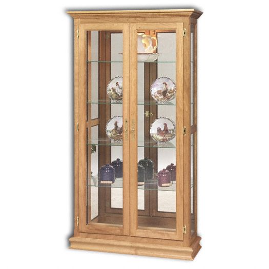Amish USA Made Handcrafted Double Door Picture Frame Curio sold by Online Amish Furniture LLC