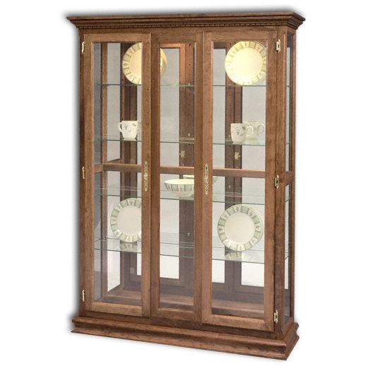 Amish USA Made Handcrafted Double Door Picture Frame Deluxe Curio sold by Online Amish Furniture LLC