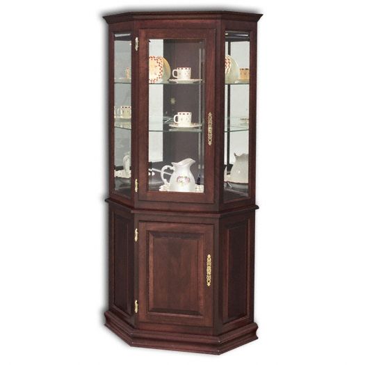 Amish USA Made Handcrafted Corner Deluxe w- Enclosed Base sold by Online Amish Furniture LLC