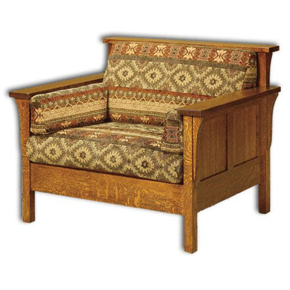 Amish USA Made Handcrafted High Back Panel Chair sold by Online Amish Furniture LLC