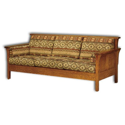Amish USA Made Handcrafted High Back Panel Sofa sold by Online Amish Furniture LLC