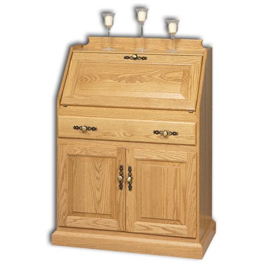 Amish USA Made Handcrafted Secretary Desk With Doors sold by Online Amish Furniture LLC